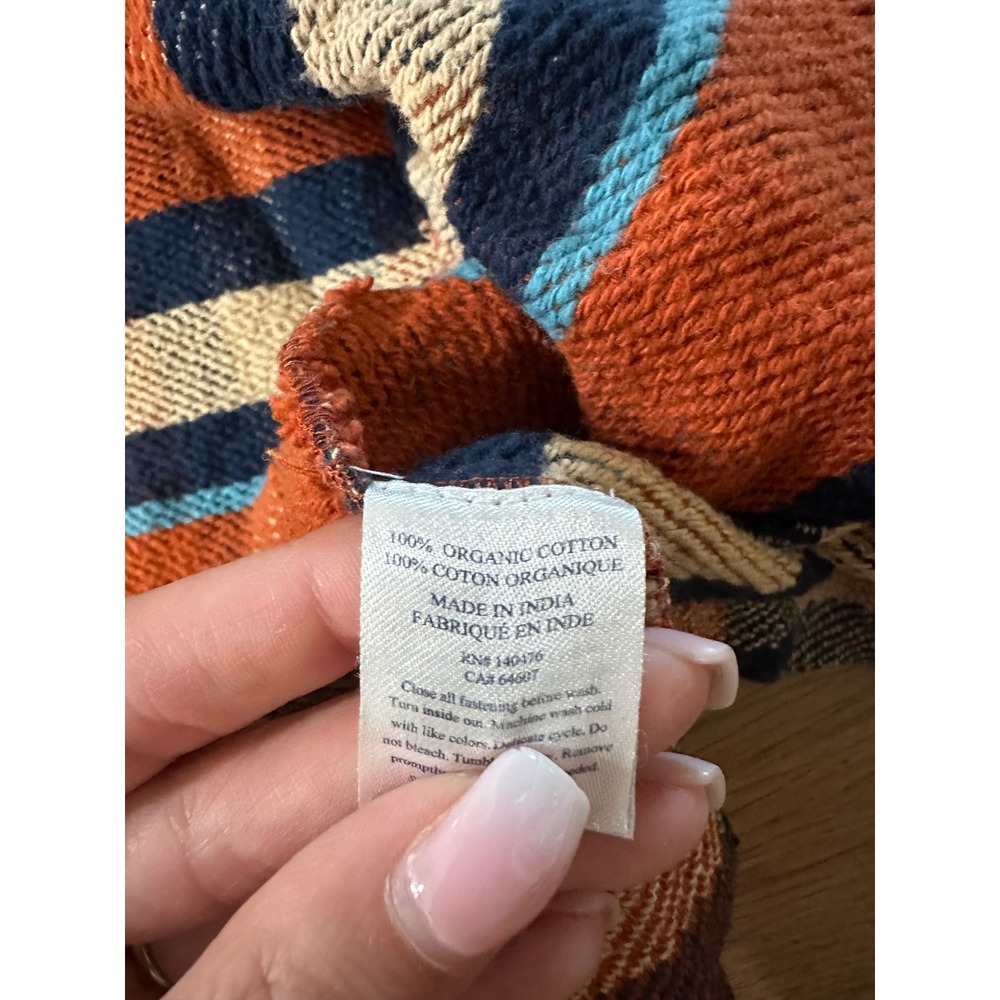 Faherty Plaid Organic Cotton Flannel Shacket Small - Picture 3 of 3